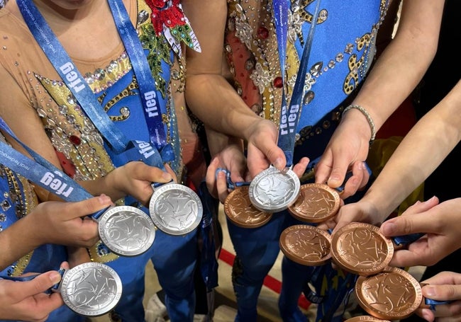 Las medallas del segundo y tercer puesto del Campeonato de España de diciembre.