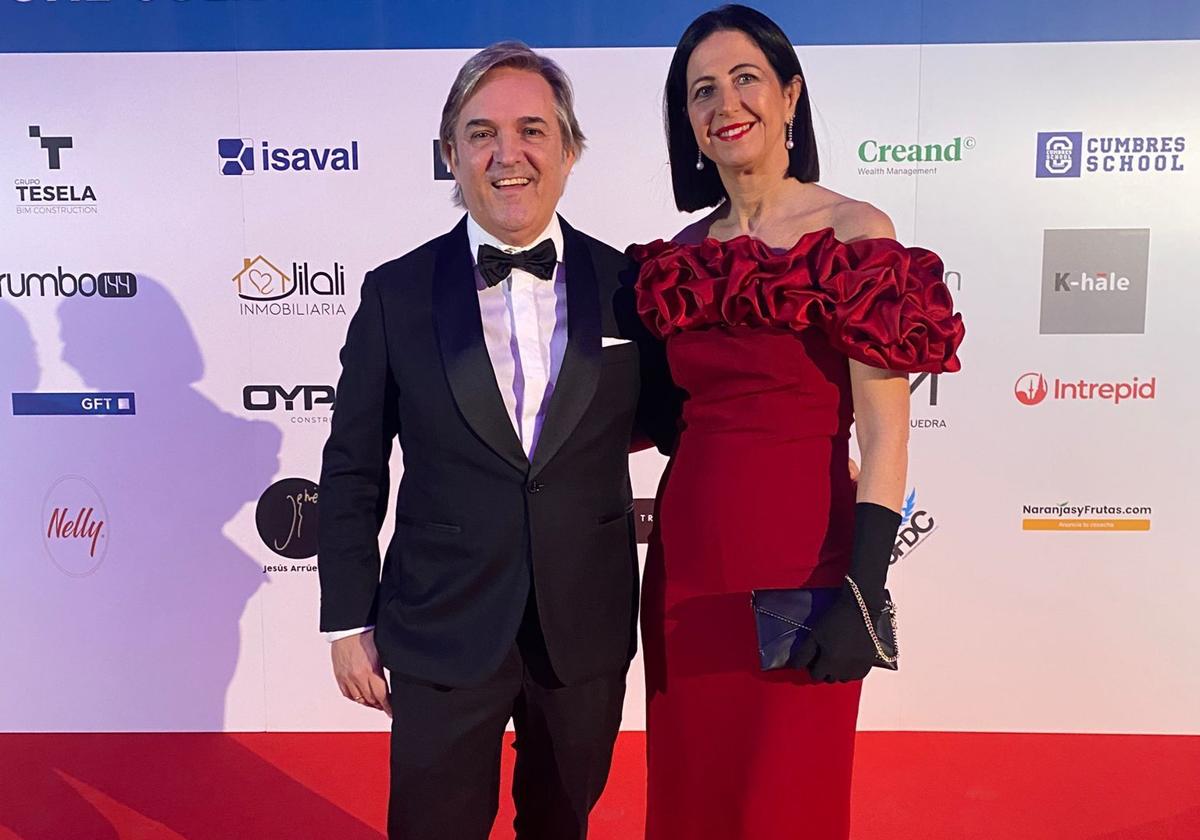 Antonio Jordán y su mujer, Beatriz Maset, en la gala organizada por Sabor Empresarial.