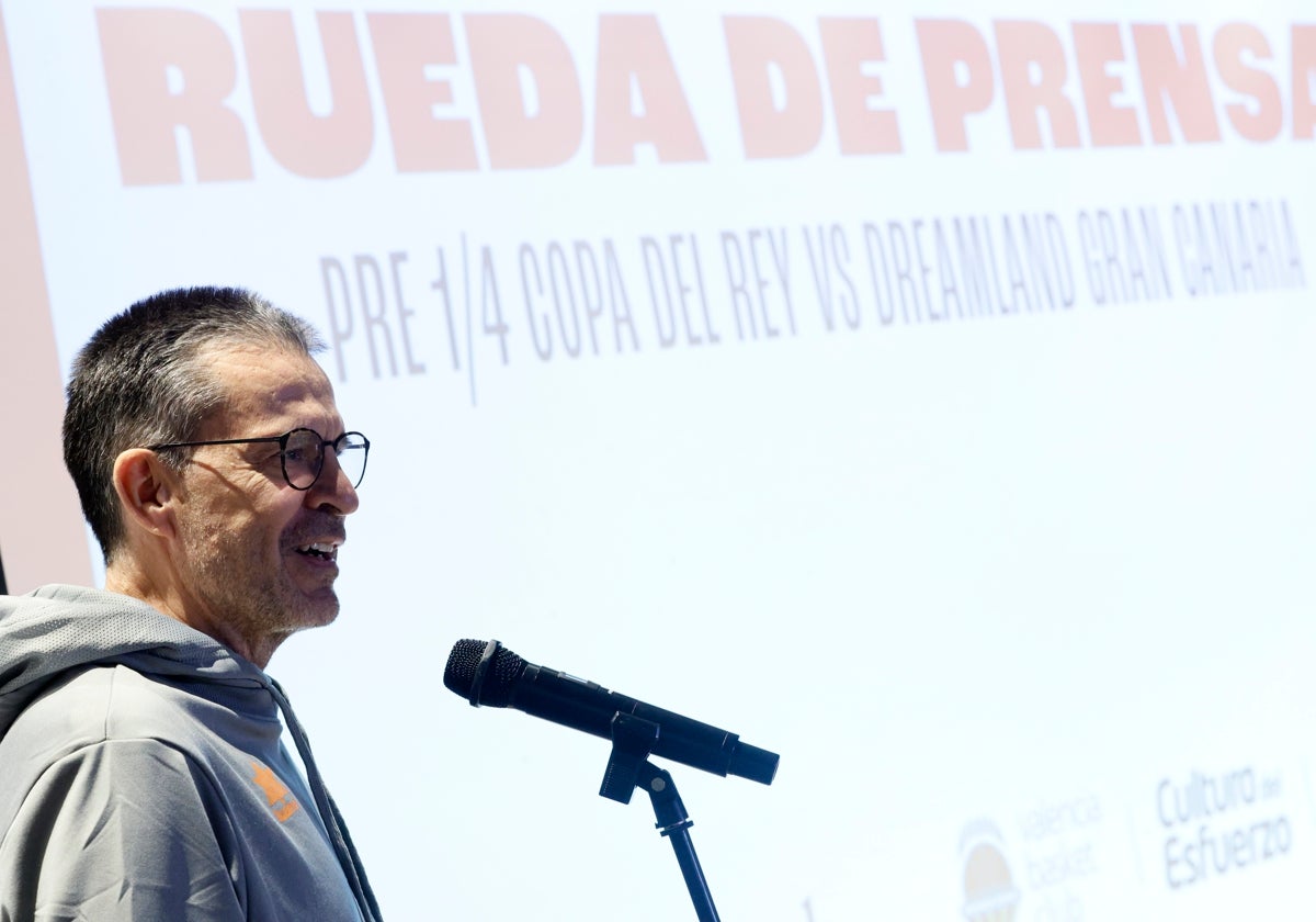 Pedro Martínez, en rueda de prensa.