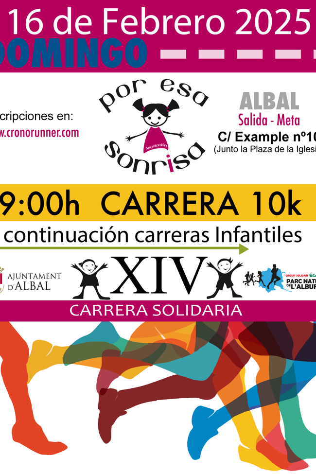 Cartel 10K Albal 'Por Esa Sonrisa' 2025