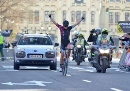 Una ganadora de una etapa de la Setmana Ciclista, en una imagen de archivo.