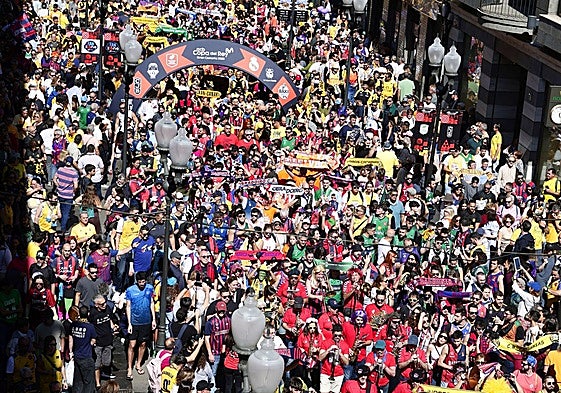 El encuentro de las aficiones es uno de los grandes atractivos de la Copa del Rey.