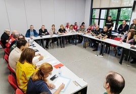 Una reunión del Cecopi, en una imagen de los días posteriores a la dana.