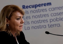 La vicepresidenta primera Susana Camarero, este martes.