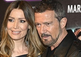 Antonio Banderas, con su actual pareja, Nicole Kimpel.