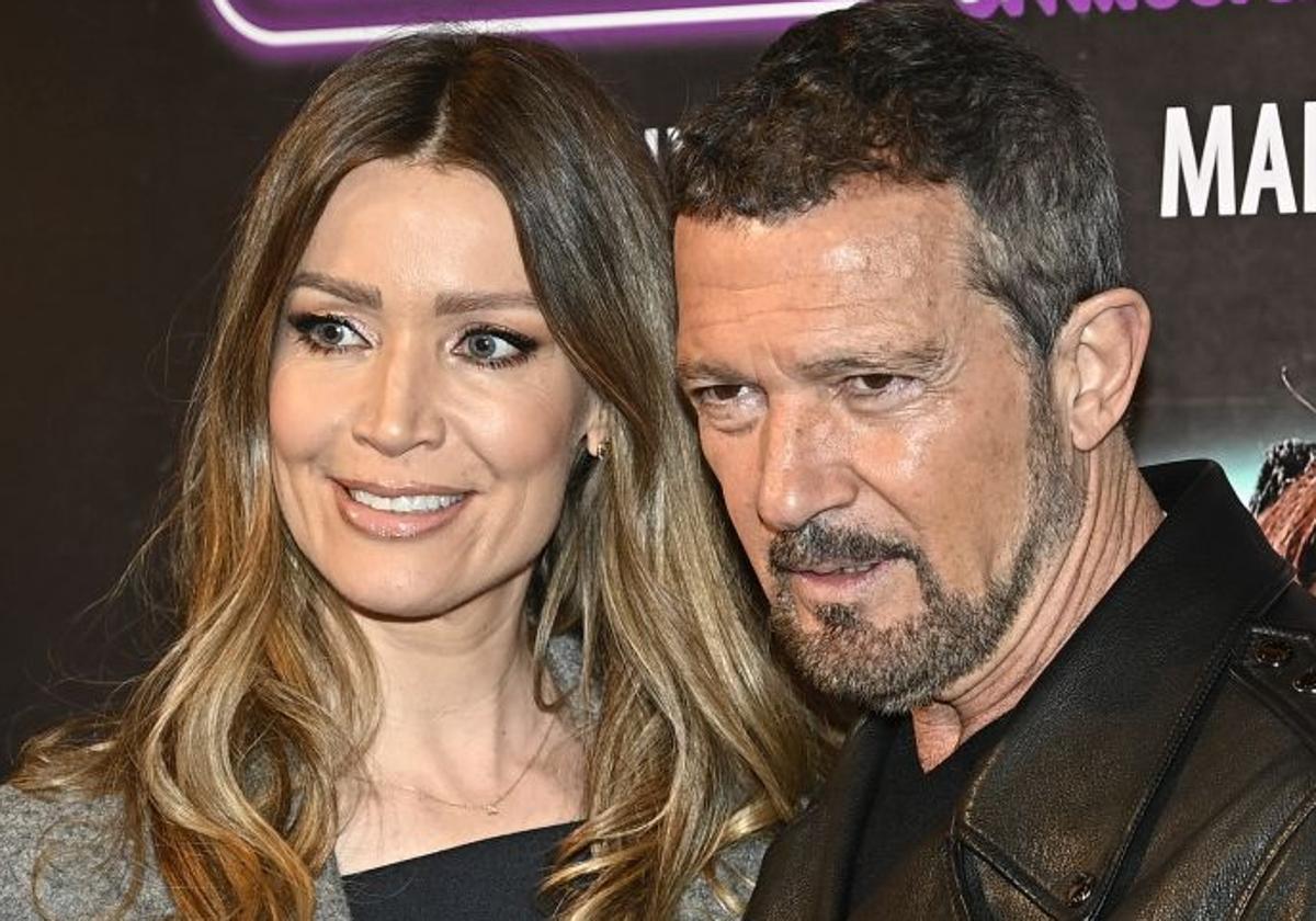 Antonio Banderas, con su actual pareja, Nicole Kimpel.