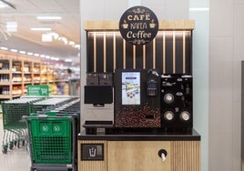 La máquina de café incorporada por Mercadona.