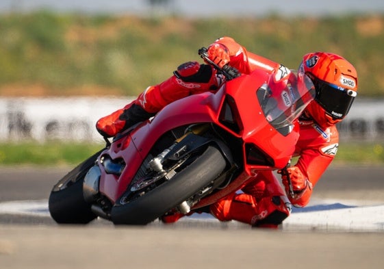 Márquez entrenando en el Aspar Circuit.