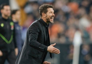 Simeone reconoce que sí que era penalti por mano de Galán a favor del Valencia