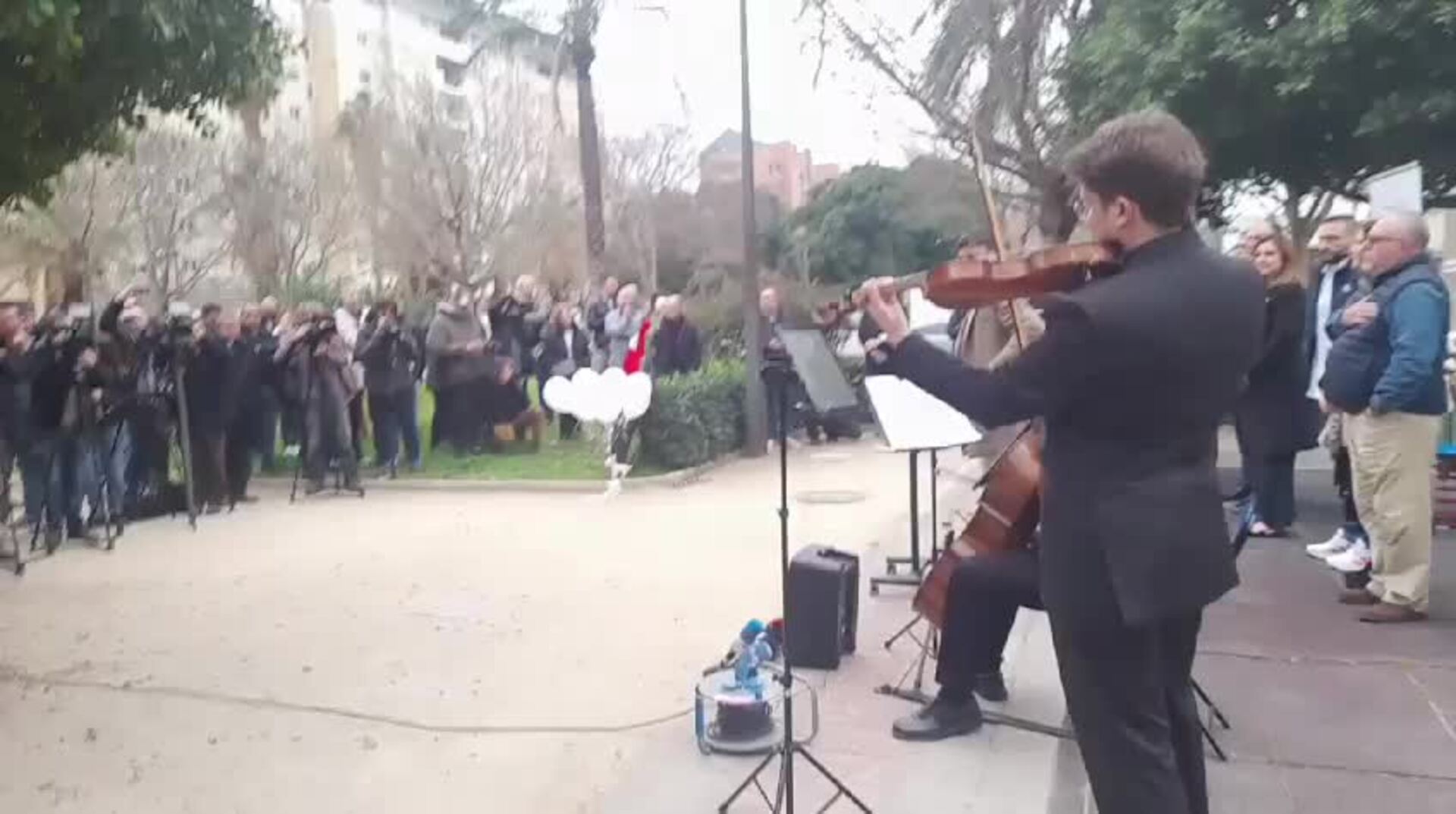 Acto del aniversario del incendio de Campanar