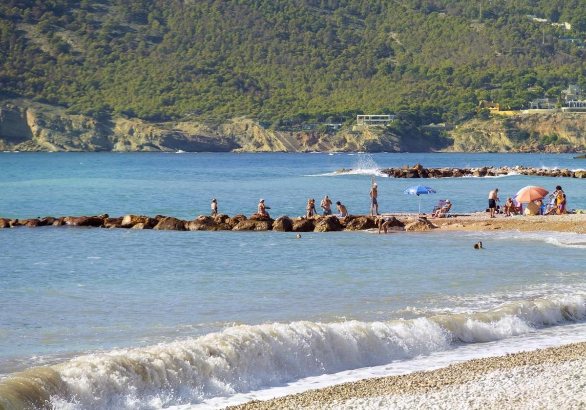 Playa del Espigón en Altea, en Alicante.