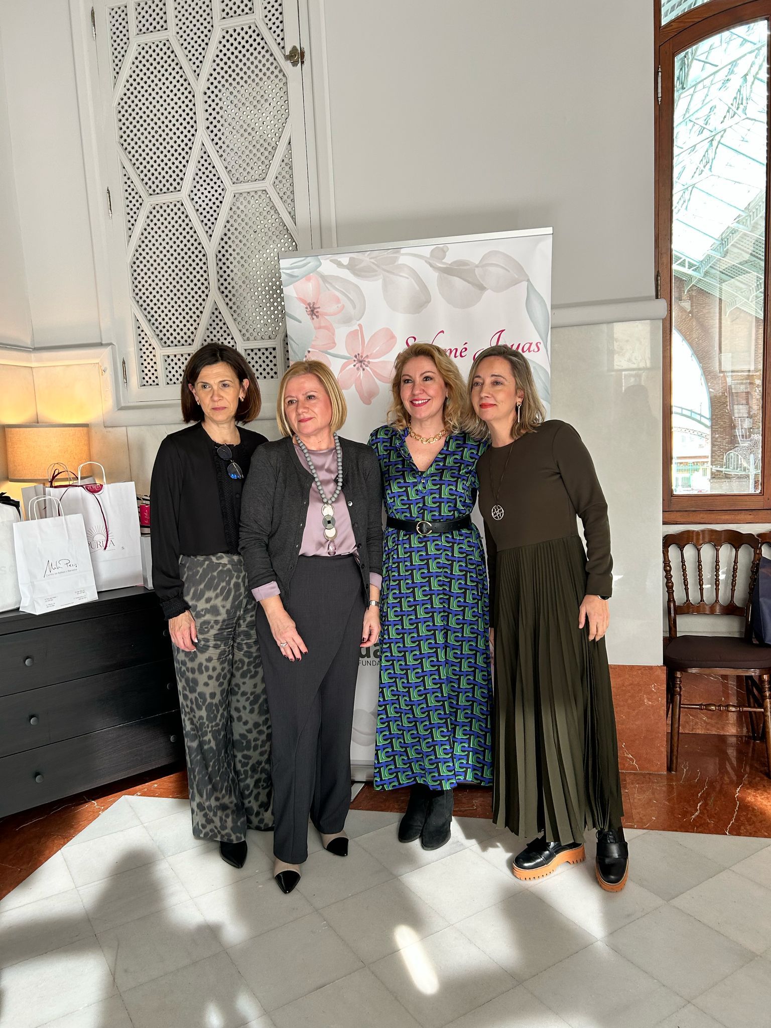 Irene Iborra, Concha Llopis, Ana Mª García e Inmaculada Medina.