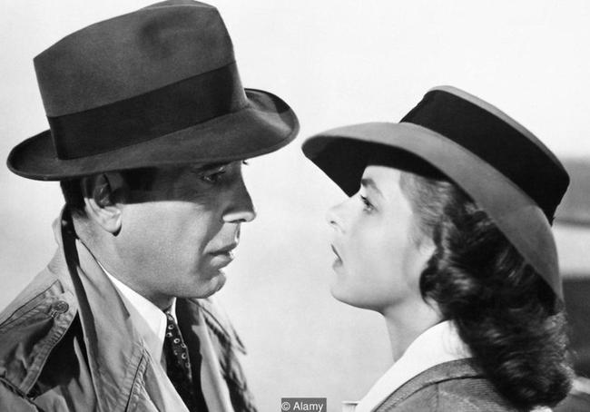 Humphrey Bogart e Ingrid Bergman en 'Casablanca'.