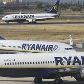 Aviones de Ryanair en Valencia.