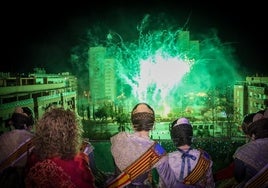 Castillo de fuegos artificiales.