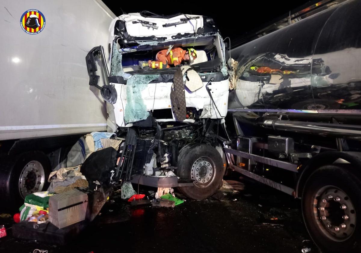 Imagen del accidente.