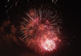 Castillo de fuegos artificiales de las Fallas 2023.