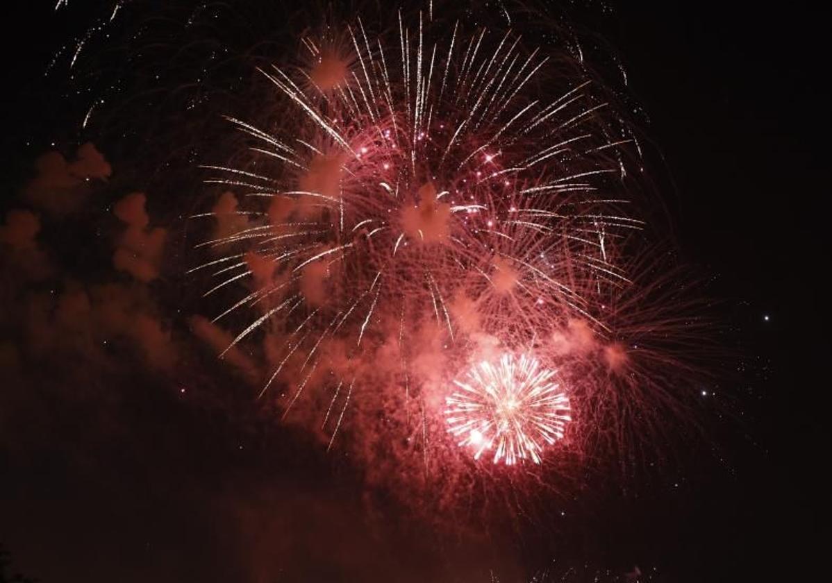 Castillo de fuegos artificiales de las Fallas 2023.