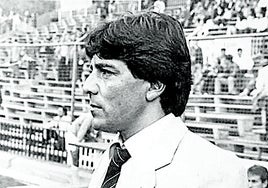 Valdez en su etapa de entrenador. El argentino se hizo cargo de la plantilla valencianista en la campaña 85-86 y fue destituido después de 22 jornadas.