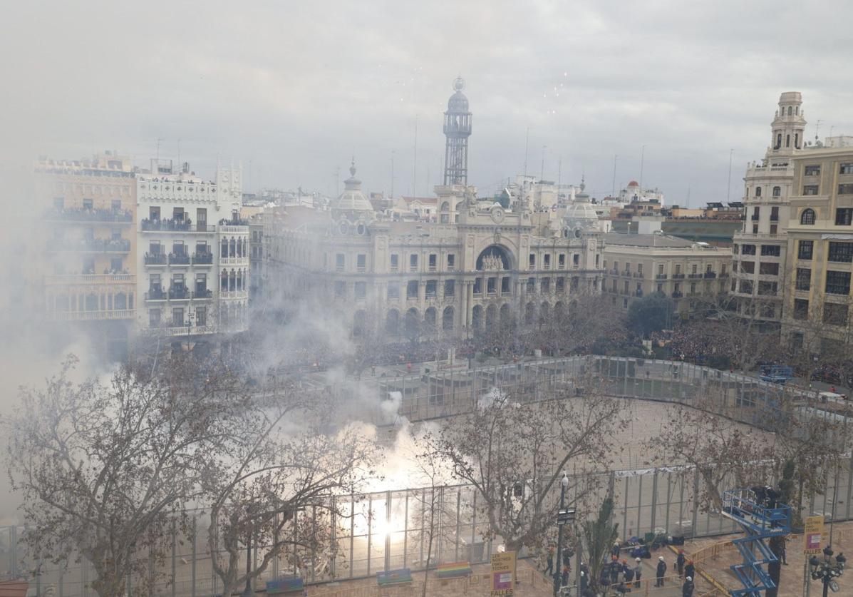 Mascletà este domingo en Valencia.