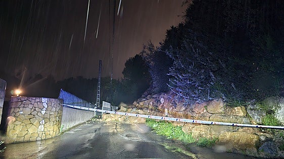 El temporal deja en en la Canal de Navarrés, la Costera y la Vall d'Albaida acumulados de hasta 100 litros