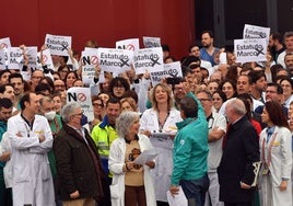 Protesta de los médicos contra el Estatuto Marco.