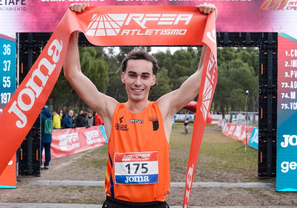 Ciro Martín, tras proclamarse el pasado fin de semana campeón de España sub-23 de cross.