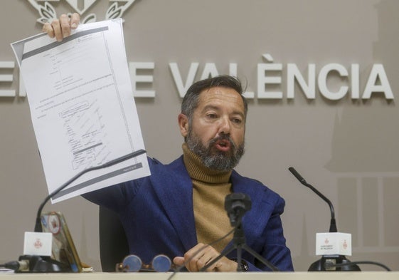 Juanma Badenas, durante su comparecencia.