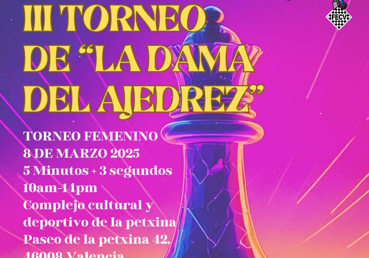 Valencia acoge el torneo 'La Dama del Ajedrez' en Petxina.