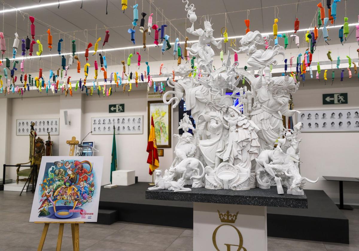 La Falla Convento muestra las maquetas de sus fallas