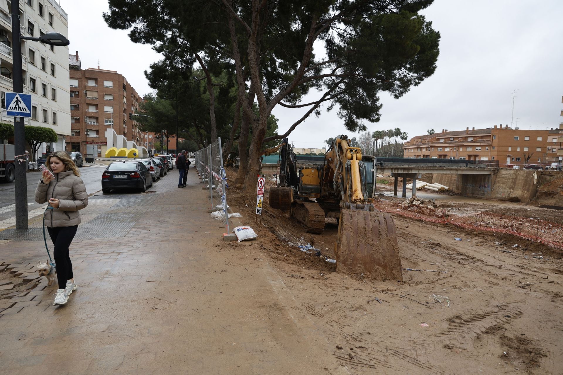 La alerta por el temporal paraliza las obras de reconstrucción en Paiporta