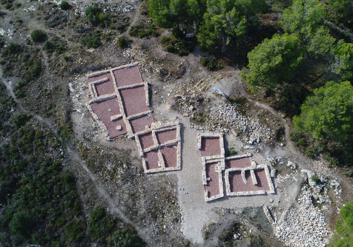 Imágenes del yacimiento en la pedanía de El Puig de Alcoi.