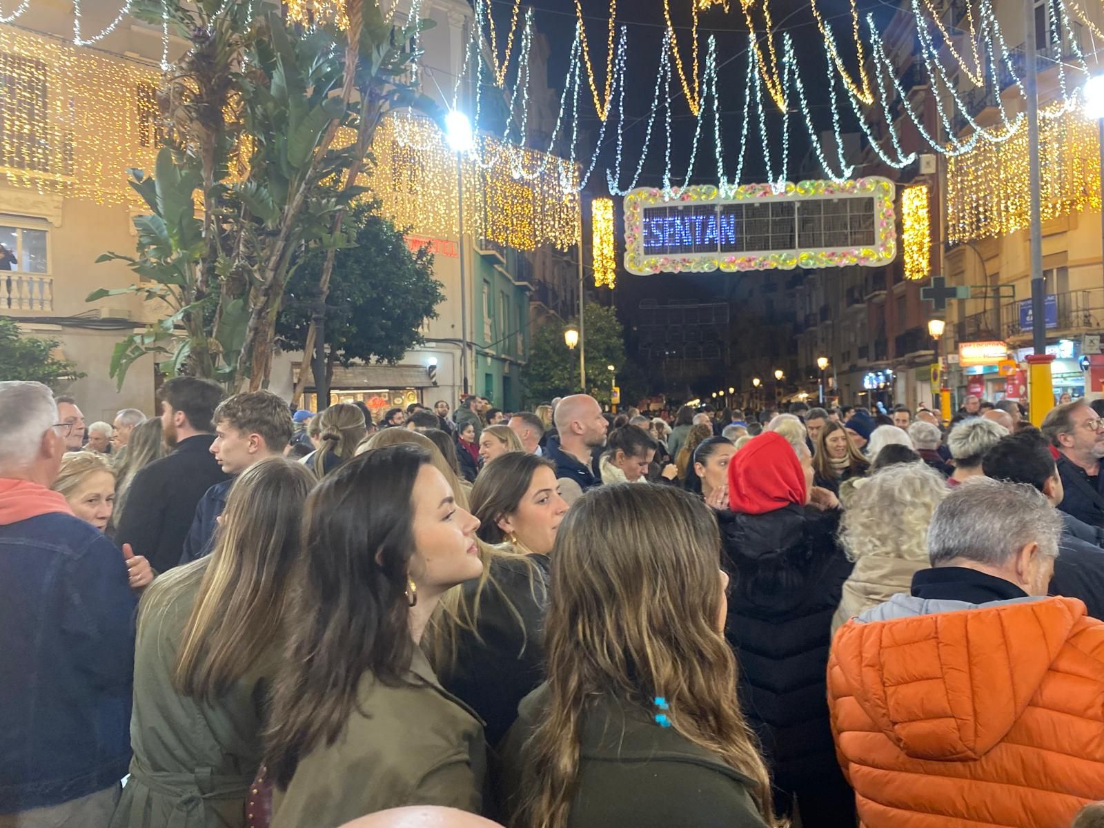 Encendido de luces en las Fallas de Valencia 2025