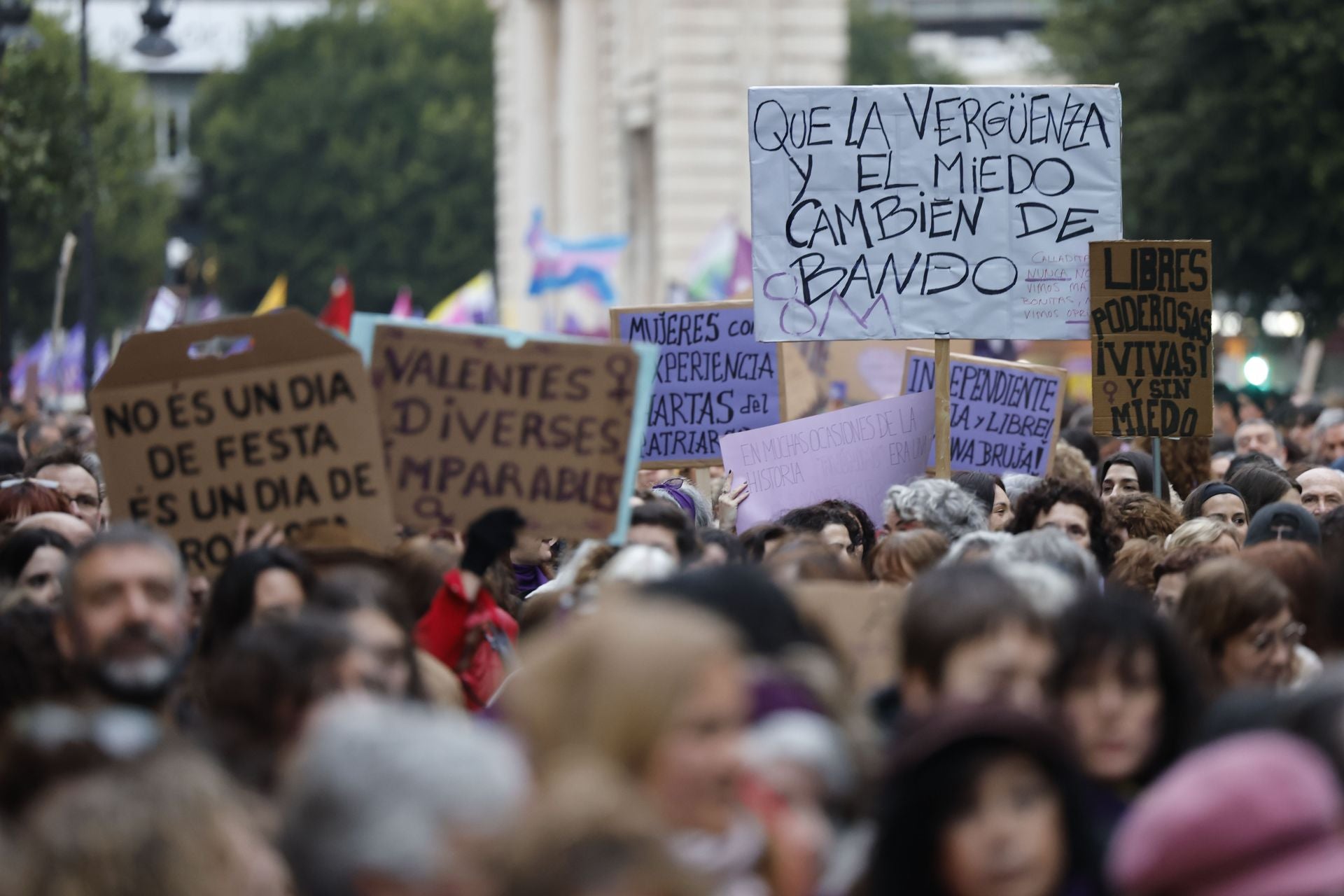 Las imágenes de la manifestación del 8M en Valencia