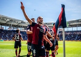 Kocho celebra un gol en el Ciutat