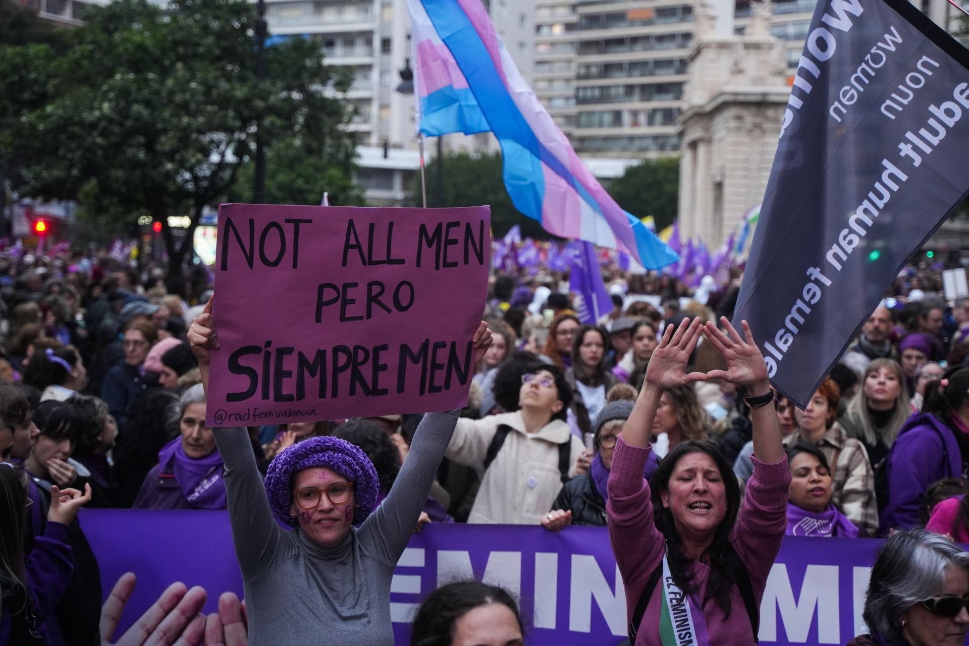 Las imágenes de la manifestación del 8M en Valencia