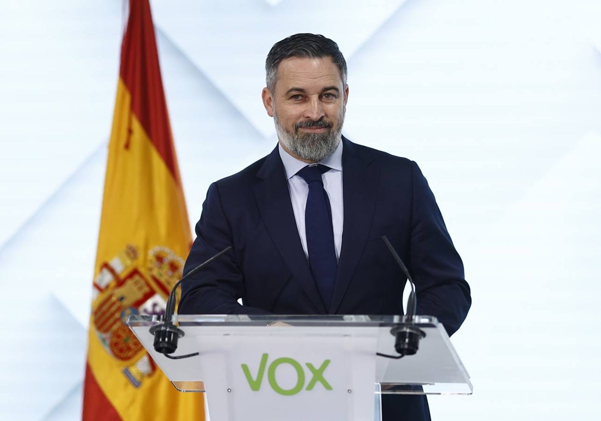 Abascal, líder de Vox.