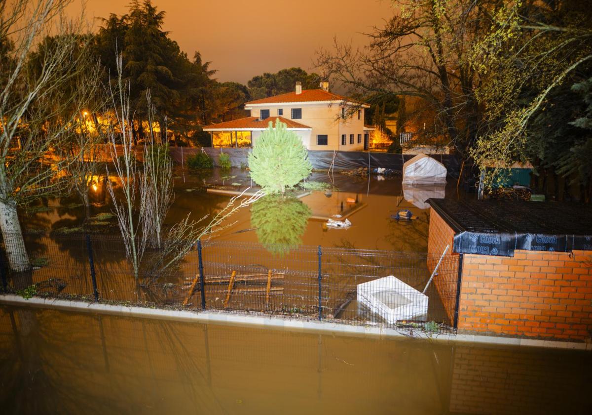 Río Guadarrama a su paso por Henares.