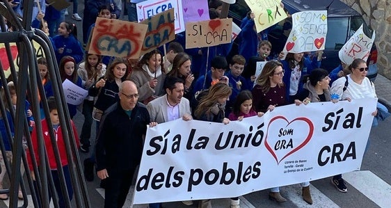 Manifestación realizada el pasado mes de febrero.