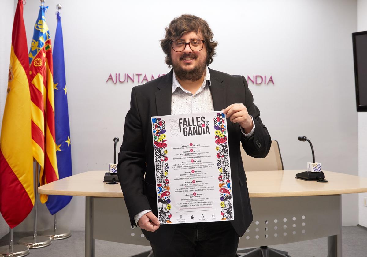 Presentación de la programación fallera de Gandia.