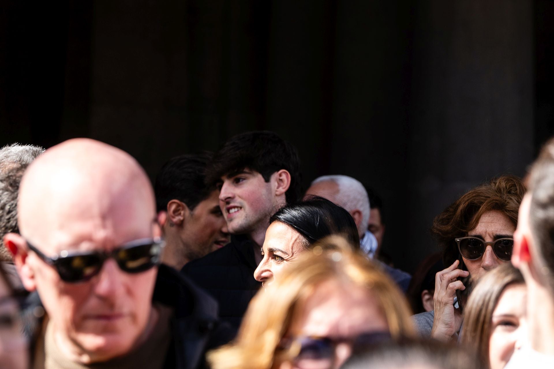 FOTOS | El Valencia CF disfruta de la mascletà de hoy en el balcón del Ayuntamiento