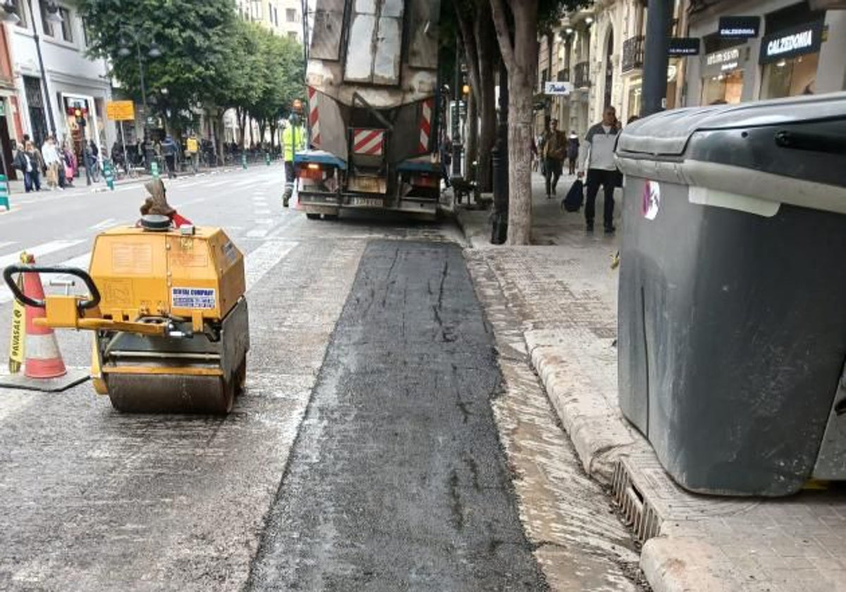 Una de las actuaciones de la calle Colón.