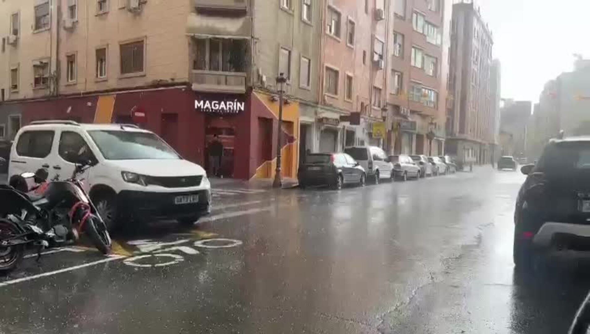 Repentina granizada este martes en Valencia