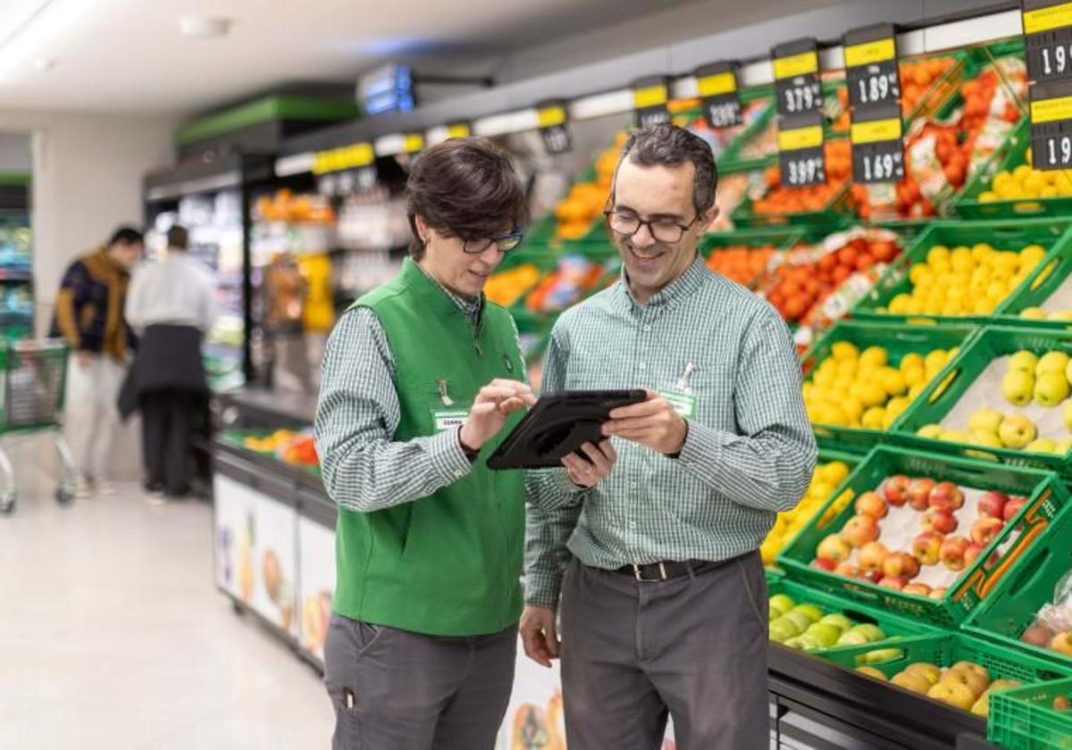 Trabajadores de Mercadona en una imagen de archivo.