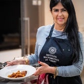 Patricia Restrepo, con sus buñuelos.