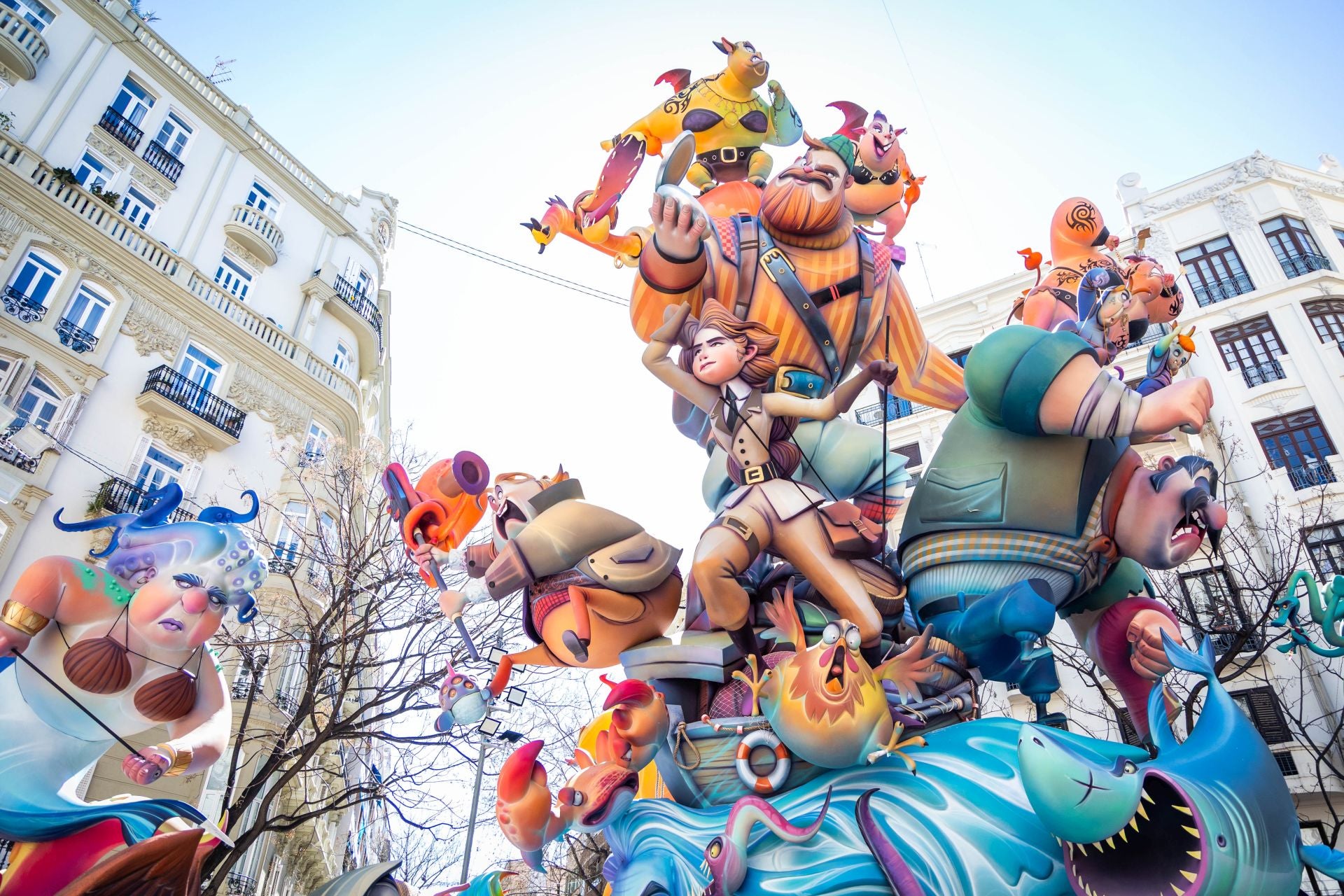 Falla Almirante Cadarso-Conde de Altea. Calle del Almirante Cadarso, 19, 46005 Valencia.