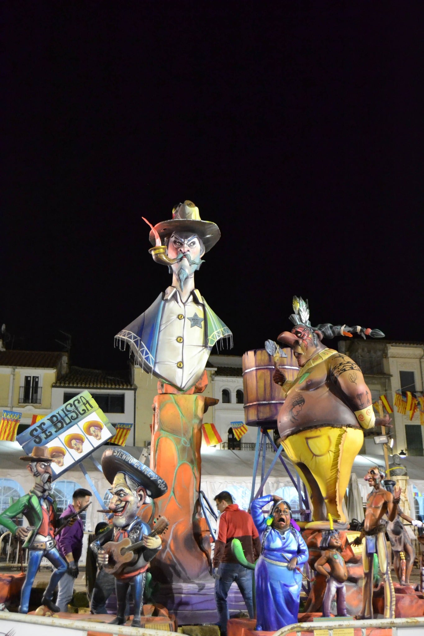 Plantà de la falla El Trampot de Enguera.