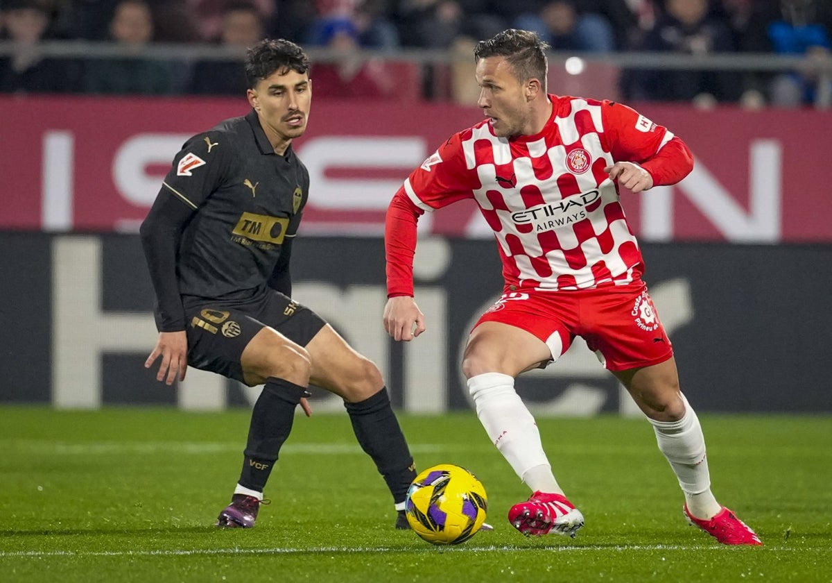 Almeida, en el partido contra el Girona