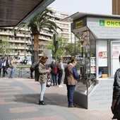 Un kiosco de la ONCE en una imagen de archivo.