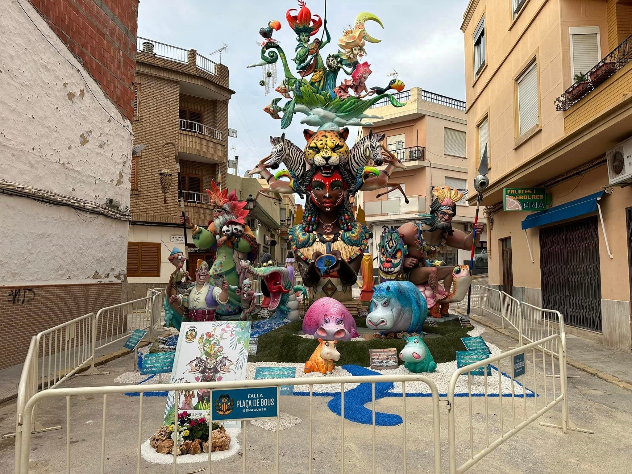 El monumento de la comisión Plaça de Bous que ha conseguido el primer premio.